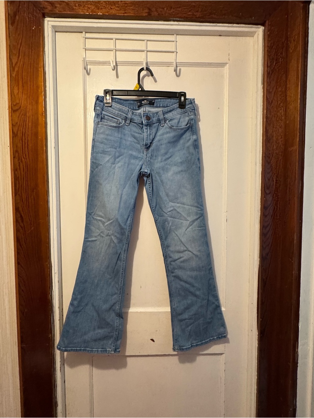 Hollister Light Wash Blue Vintage Stretch Flare Jeans - 6 Short